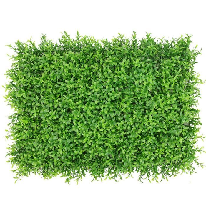 Plante artificielle Panneau de couverture artificielle mur de lierre Clôture écran Faux Herbe Grande arachide feuille verte