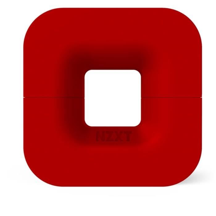 NZXT Support magnétique pour casque et câblage Puck - Rouge
