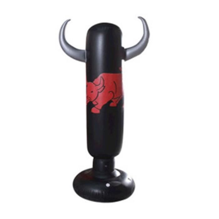 160CM Punching Ball Gonflable pour Adulte, Sac de Boxe Gonflable, Sacs de Frappe Lourds, Sac de Frappe Boxe sur Pied
