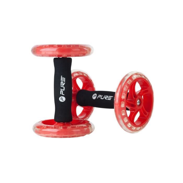 PURE2IMPROVE Roue d'entraînement x2 - Fitness - Rouge