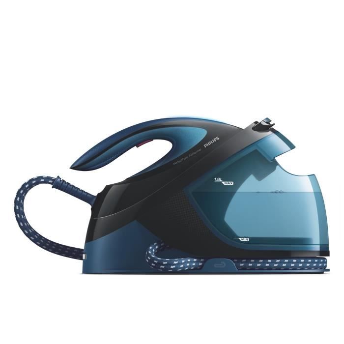 PHILIPS Centrale vapeur PerfectCare Performer GC8735/80, 6,5 bars, Pressing 420 g/min, Débit vapeur 120 g/min, Système sans réglage