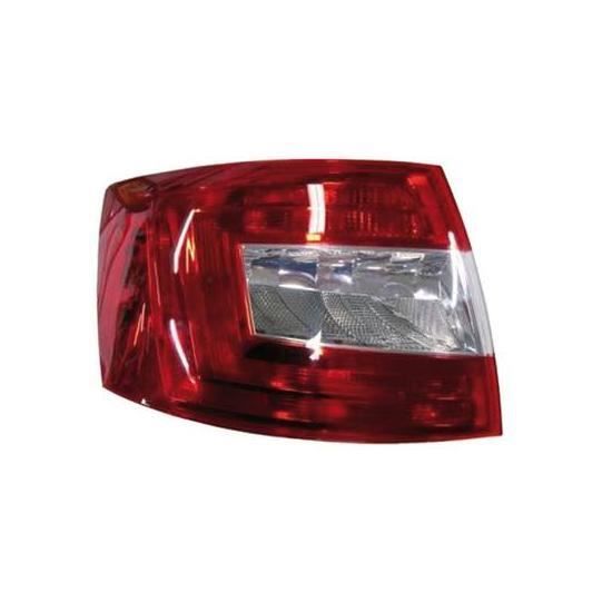 Feu arrière gauche pour SKODA OCTAVIA III phase 1 2013-2016, Mod. Berline, Rouge Incolore, Neuf.
