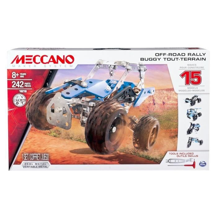 MECCANO Buggy - 15 Modèles - Jeu de construction