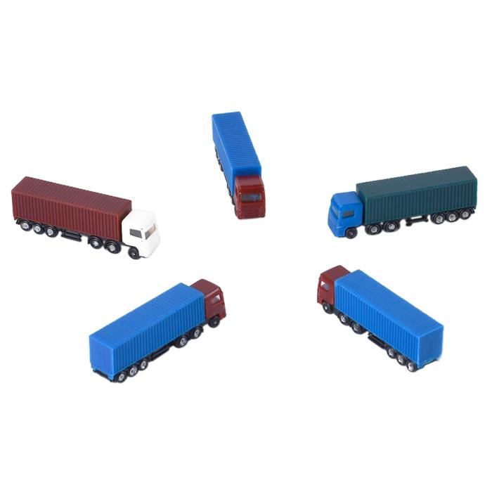 VEHICULE A CONSTRUIRE - ENGIN TERRESTRE A CONSTRUIRE Jouets Camions 5 Pièces (Couleurs Aléatoires) SUNNIMIX