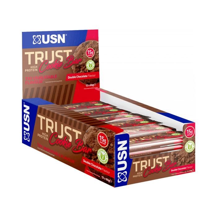 Trust Biscuit Barr 12x60g Double chocolat Usn Proteine
