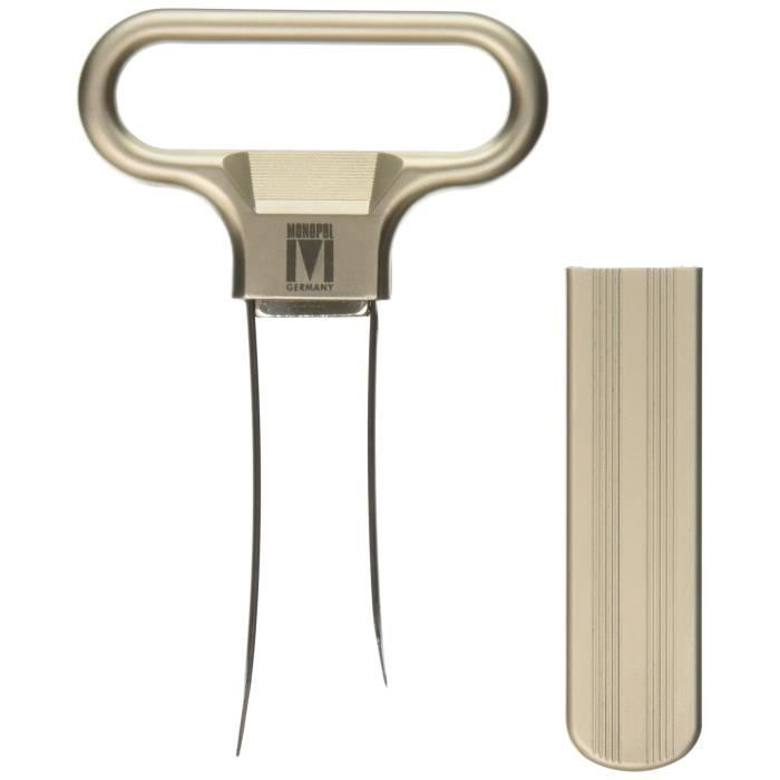 Monopol 62855580 Ah-So Tire-Bouchon Bilame Métal Argent 11 x 6,5 x 1 cm