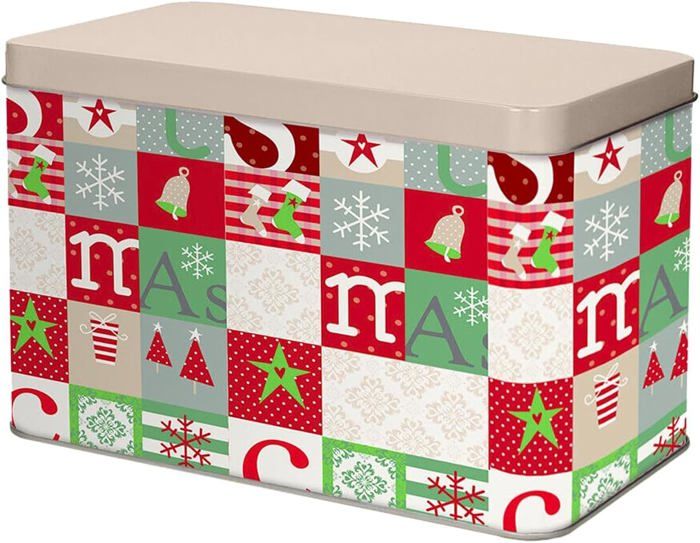 Boîte De Noël Avec Couvercle Pour Cadeaux–Boîte Rectangulaire Pour Emballage Cadeau Et Rangement