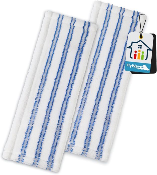 5 Serpillères En Microfibre Sinzau - 12x32cm, Absorbantes Et Lavables