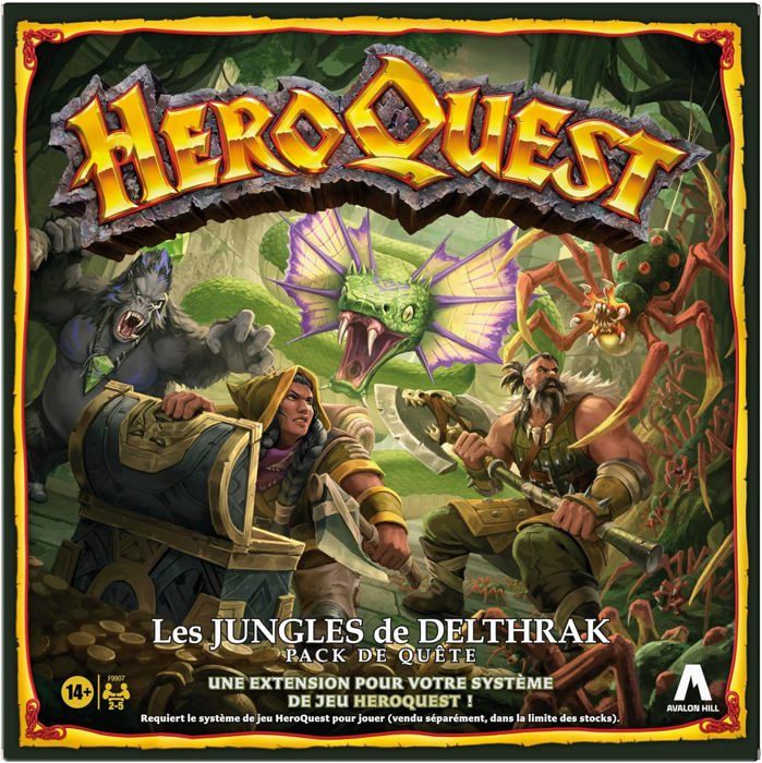 Pack Quête HeroQuest La Prophétie De Telor - Extension Jeu De Plateau - 13 Quêtes, 15 Figurines