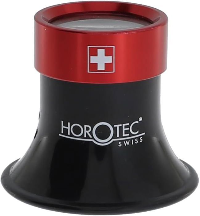 Loupe D'horloger Horotec 00.002-2 - Grossissement X5.75, Avec Bague à Vis N°2, Fabriquée En Suisse