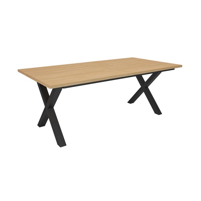 Table à manger Meuble Salle à Manger 194x90x74 cm Pour 10 personnes Chêne soft RF3782 Table à manger Meuble Salle à Manger 194x90x74 cm Pour 10 personnes Chêne soft RF3782
