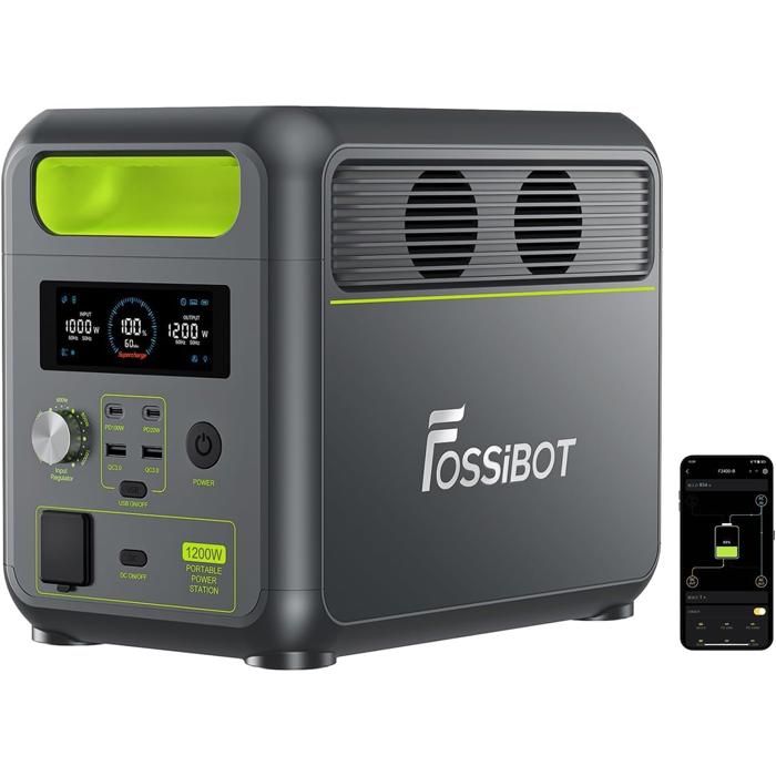 1200W 1024Wh Centrale ÉlectriqueFOSSiBOT F1200 Generateur Electriq Portable LiFePO4 Batterie Station électrique Home Camping RV