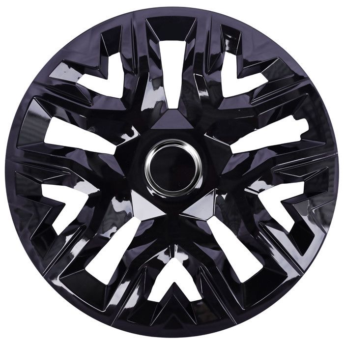 Enjoliveurs universels 16 NRM Perfecto noir laqué 4 pièces