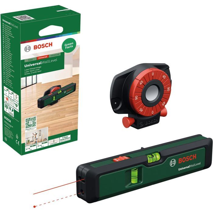 Niveau à bulle laser Bosch UniversalWallLevel Alignements faciles jusquà 5