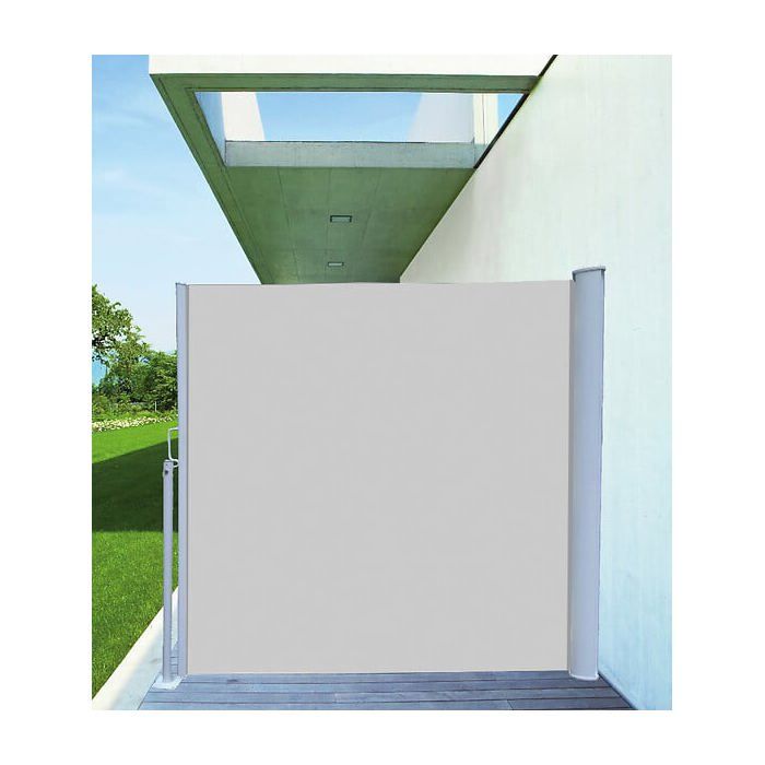 Rideau terrasse amovible - Gris perle - 16x3m