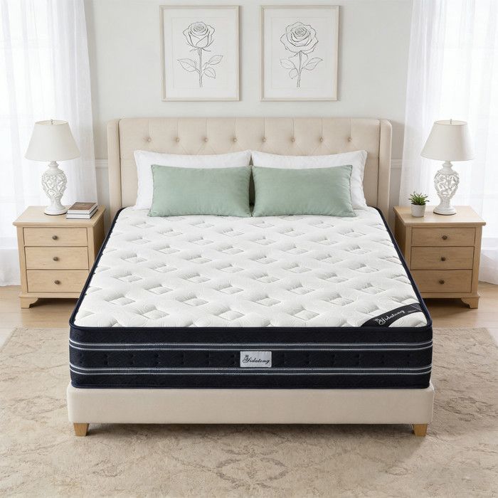 Matelas - YIDATONG - Premium - 140x190 cm - Épaisseur 28 cm - Ressorts ensachés & mémoire de forme