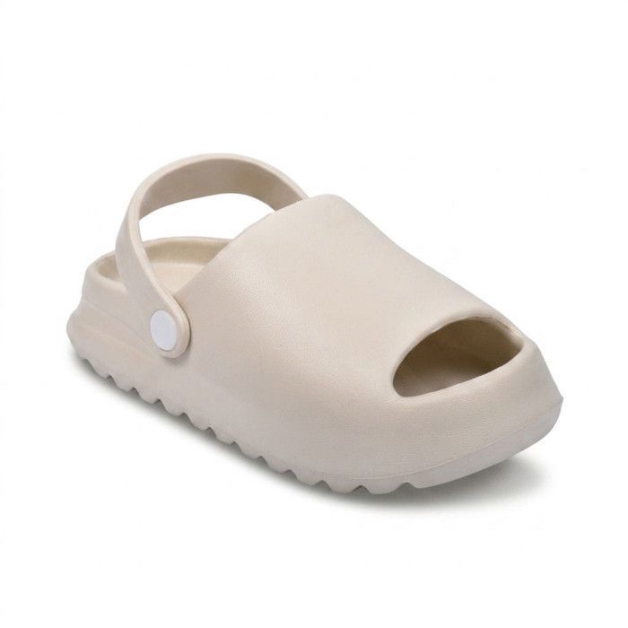 OZABI Sabot Claquette Enfant EVA - Bout Ouvert - Lanière Amovible SP9283 BEIGE
