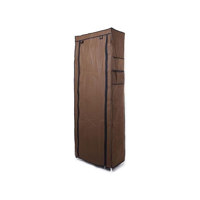 Étagère à chaussures - PZCC - 9 niveaux modulables - Empilable - Peu encombrant - Brun 58x29x160 cm