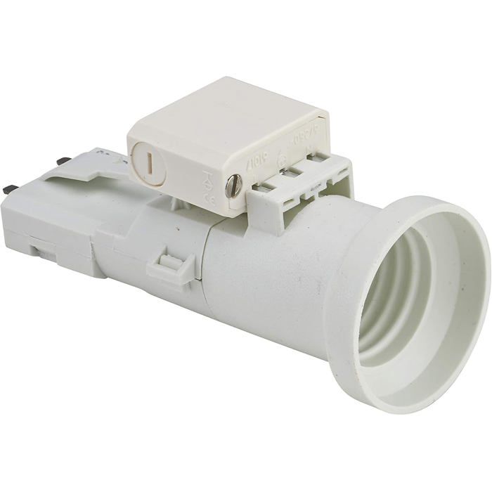 Douille E27 avec Fiche DCL 2P+T - Kit Complet Ampoule Blanche pour Luminaire et Lampe Installation Intérieure Facile et Rapide