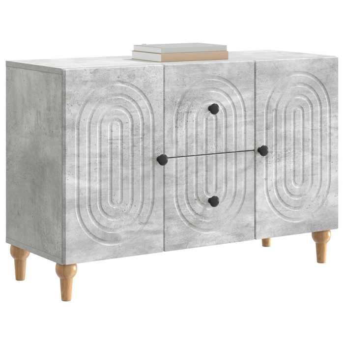 vidaXL Meuble rangement - Meuble TV Gris béton 89 x 34 5 x 60 cm Bois dingénierie poisd:25.72kg &1778