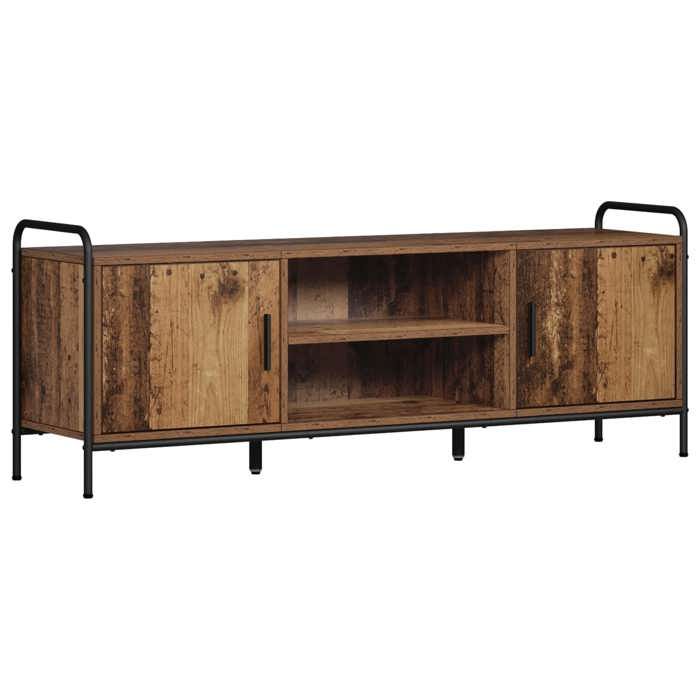 NOUVEAU Meuble télé - Meuble TV - Console TV - 133x33x50cm - Bois ancien - Bois dingénierie35017