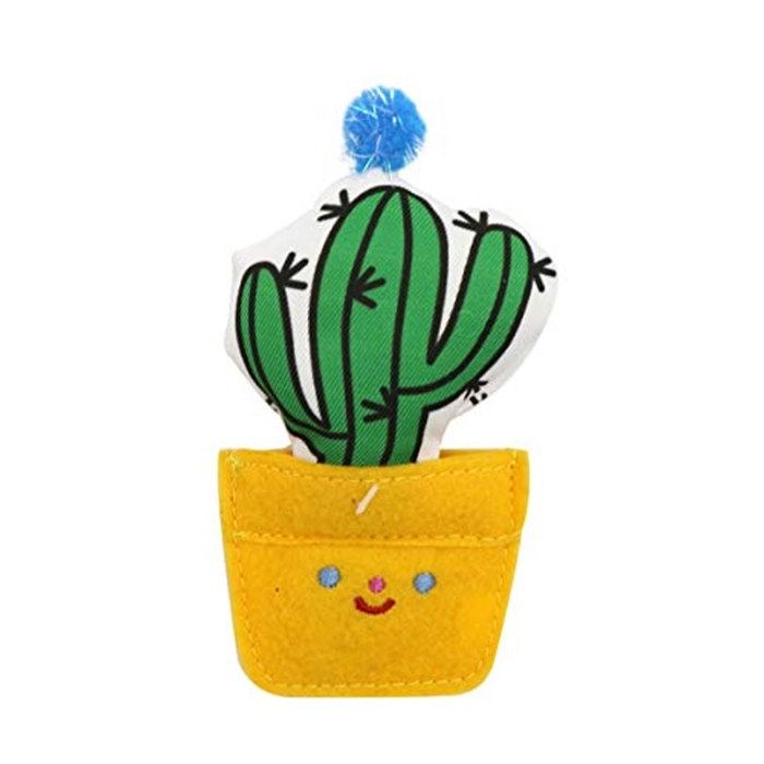 Jouet pour chat - AIMÉ - Cactus 6 cm (Face/Décalé) - Feutrine - Sans parfum - Petit & léger