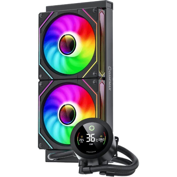 Refrigeration Liquide GameMax Iceburg 240 Digital 240mm 2 Ventilateurs - vue 3