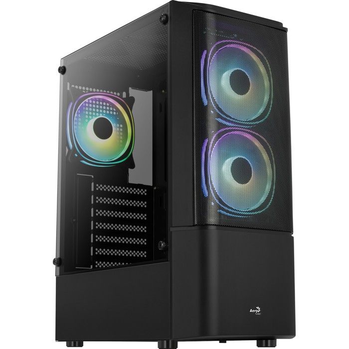Boitier Moyen Tour ATX AeroCool Quantum Mesh-G V3 avec panneaux vitrés (Noir)