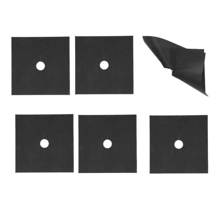 Lot De 4 Couvercles Antiadhésifs Pour Brûleurs De Gaz - Protection PTFE 270x270mm - Facile à Nettoyer