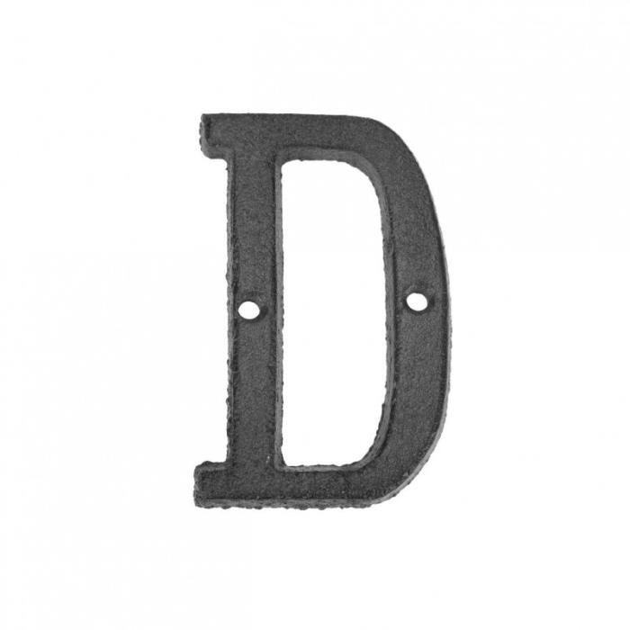 Chiffre 4 En Métal Noir - Décoration Murale Ou Maison - 8 Pouces (20 Cm) - Fini Mat