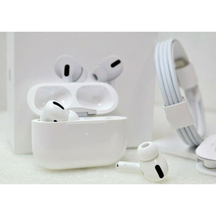 Apple AirPods Pro Blanc True Wireless Noise Cancelling Headphones avec étui de chargement MagSafe