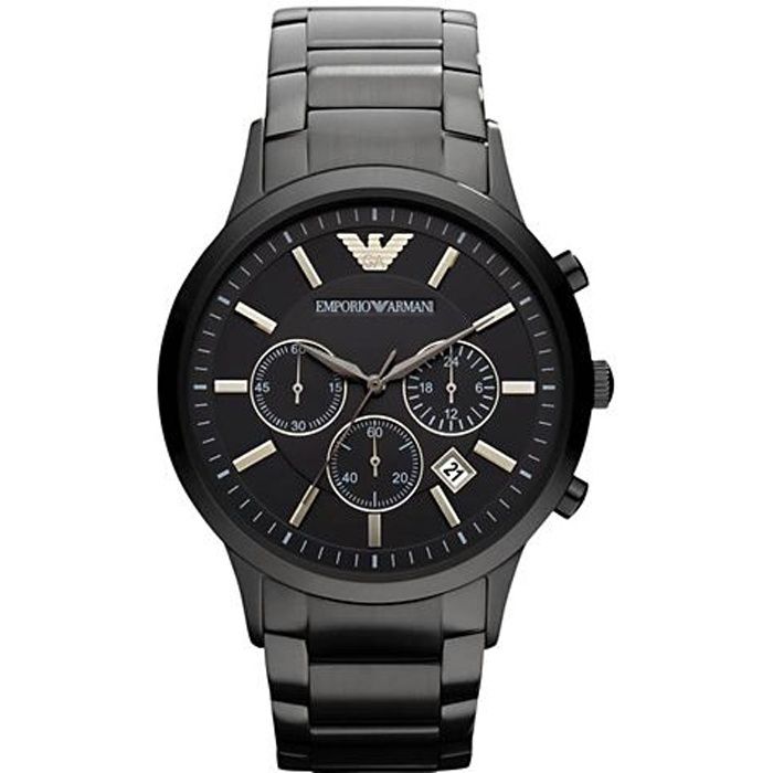 ARMANI JEANS Montre Renato AR2453 - Homme - Noir