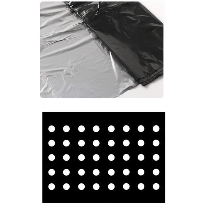 Toile De Paillage Noir 10x0.95m - Membrane Anti-Mauvaises Herbes Pour Jardin