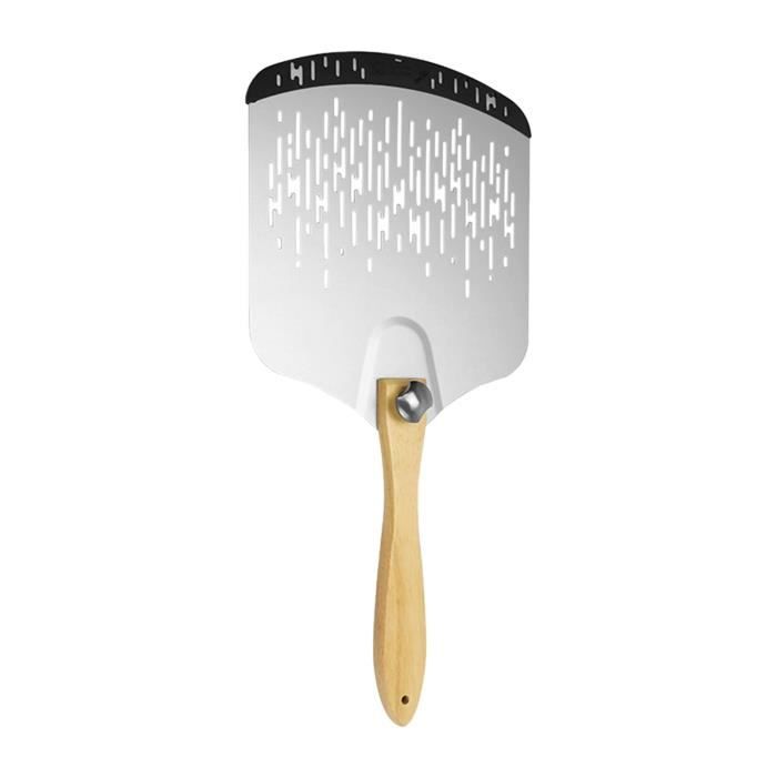 Pelle à Pizza Aluminium Perforée - Spatule Four, Manche Ergonomique, 63 Cm, Professionnel