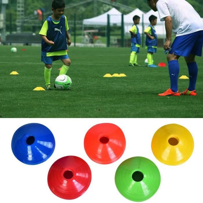 Entrainement Football Yokata} Lot De 50 Plots De Marquage Pour Football Cône D'Entraînement Coupelle Football Entraînement