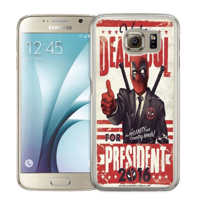 Coque Samsung Galaxy S6 Edge Deadpool Président