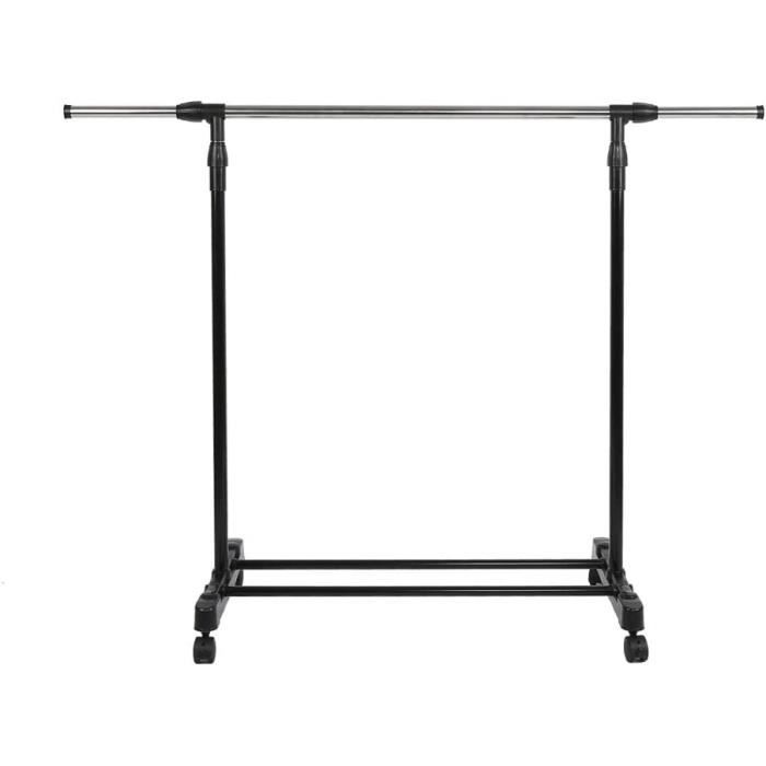Relaxdays Penderie en tissu avec tringle à vêtements et 1 étagère, HLP Relaxdays Penderie en tissu avec tringle à vêtements et 1 étagère, HLP