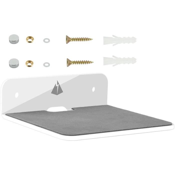 Lot de 2 étagères murales flottantes en acrylique transparent de 38,1 cm pour chambre à coucher Lot de 2 étagères murales flottantes en acrylique transparent de 38,1 cm pour chambre à coucher