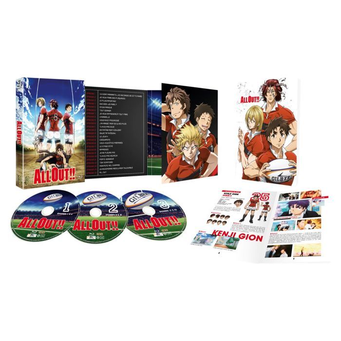 Coffret Blu-ray - All Out! Intégrale - Livret inclus - Anime rugby ...