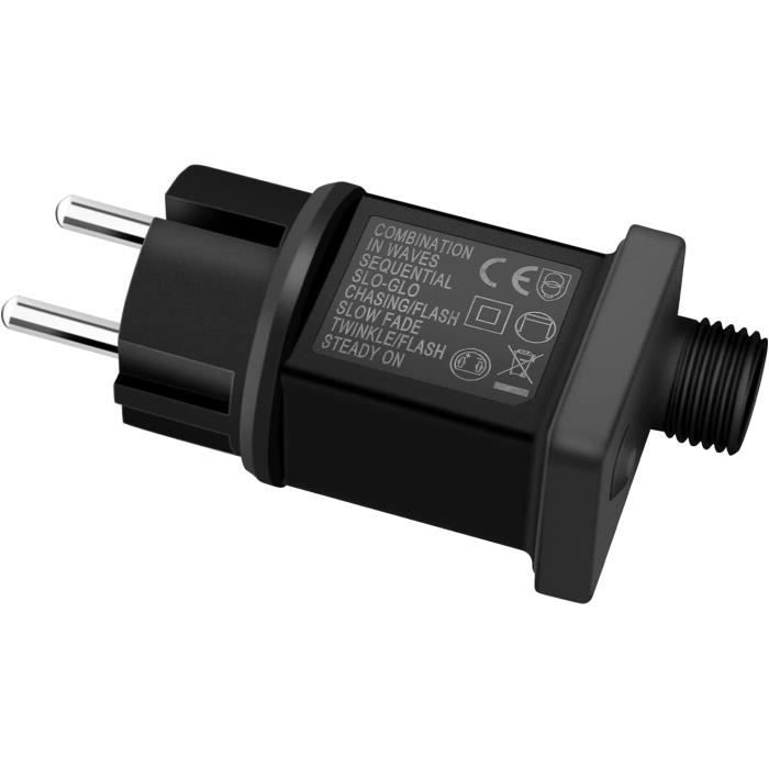 Transformateur Guirlande Led, 31V 6W Clignoteur pour Guirlande