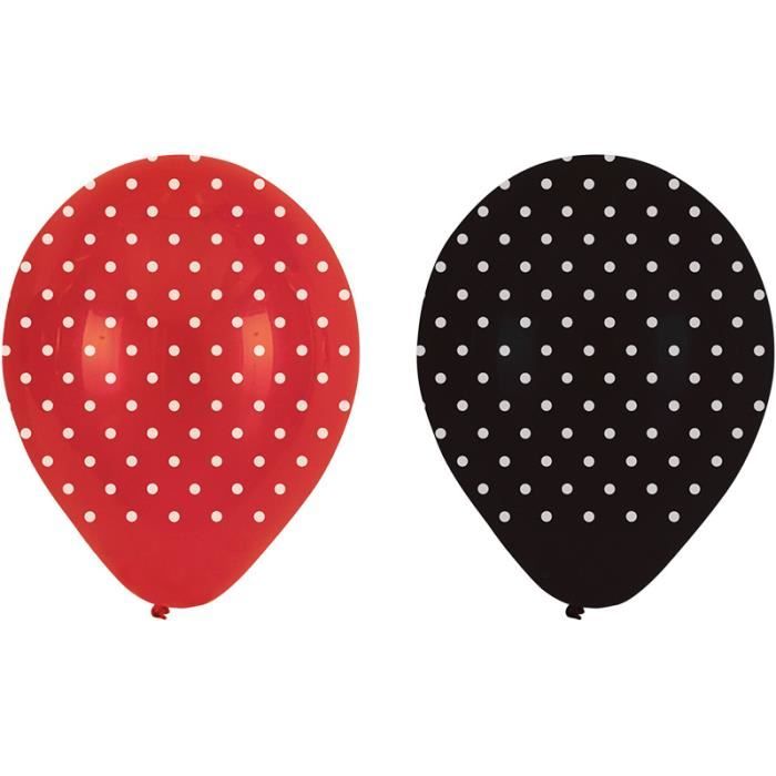 Decoration Anniversaire Rouge Et Noir Cdiscount
