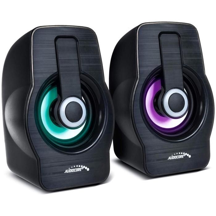 Haut-Parleurs Audiocore AC855 – 2 Voies, 3W, USB, Avec Fil - vue 4