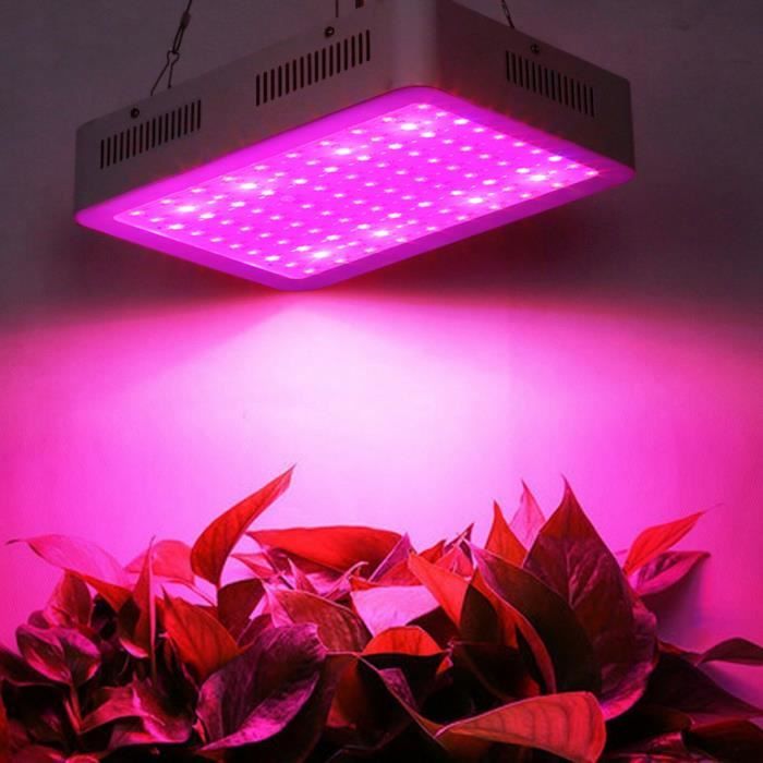 100LED 1000W Lampe de croissance pour plante, Lampe horticole lumiere de croissance LED, Lampe led horticole floraison 85-265V