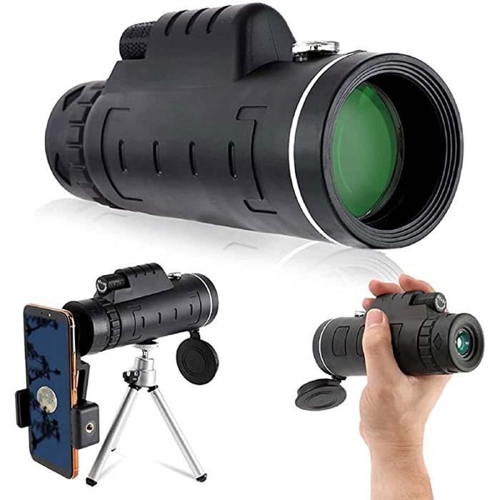 Télescope Monoculaire Haute Puissance 80x100 - Zoom Pour Observation Des Oiseaux, Chasse, Voyage - Avec Adaptateur Smartphone