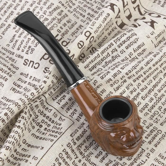 Fdit Pipe  fumer Tte de lion forme unique en rsine tabac pipe gentleman  fumer outil de cigarette - Cdiscount Au quotidien