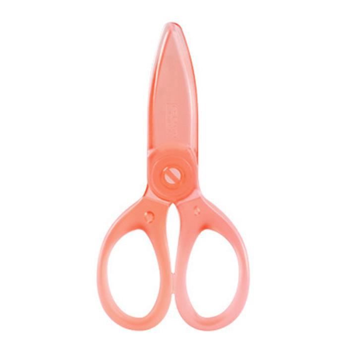 Lot De 2 Ciseaux De Sécurité Enfants 13 Cm - Lames Arrondies Acier, Poignées Souples Violet/Jaune - Avec Règle