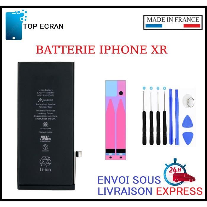 batterie pour Iphone XR neuf + kit de reparation et adhesif de fixation