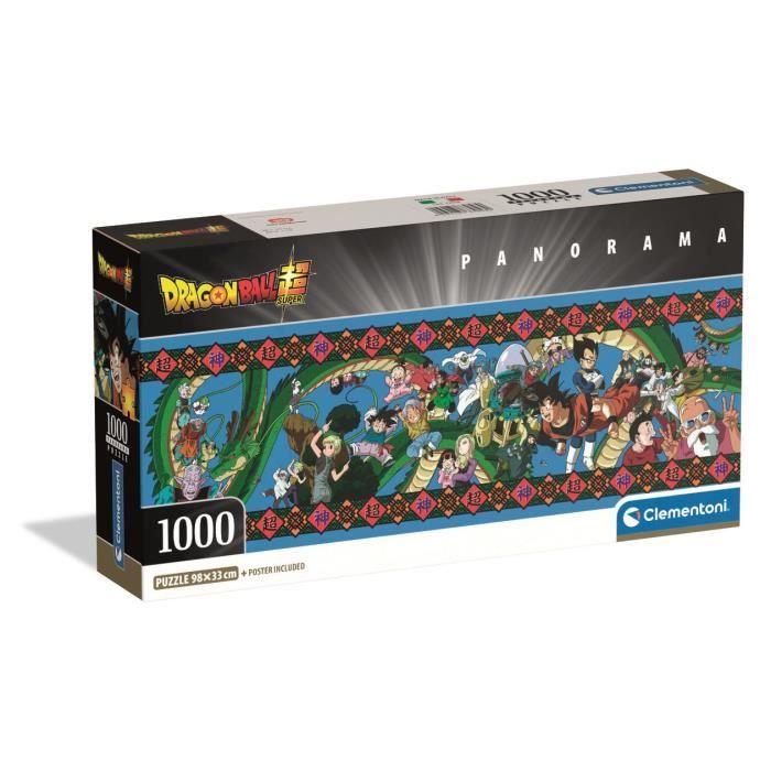 CLEMENTONI Compact 1000 pièces Panorama Dragon Ball Super