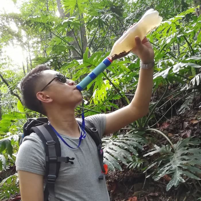 Comparer les prix de Purificateur d'eau extérieur Portable Camping randonnée escalade vie d'urgence survie filtre à eau