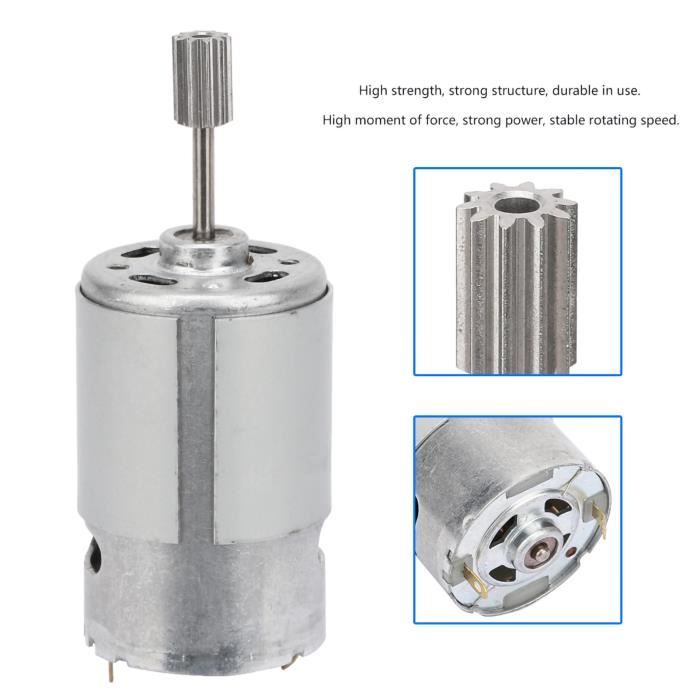 Moteur RS550 12V Haute Vitesse Pour Voiture électrique Enfant | Micro-moteur Puissant 35W-55W | Variante Vitesses 8000 à 30000 Tr/min